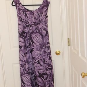 Looking Good Purple Sleeveless Floral Maxi Dress